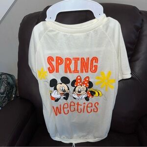 NWT Disney Mickey and Friends White Spring Sweeties Dog T-Shirt Size XL RARE HTF
